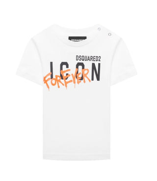 Dsquared2 T-Shirt mit Rundhalsausschnitt und Logo vorne DQ0920-D00MM