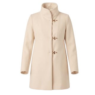 Fay Cappotto Beige Chiaro In Misto Lana NAW5051Y050 Per Donna