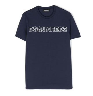 Dsquared2 Crewneck T-shirt with printed logo DQ1757-D00MV