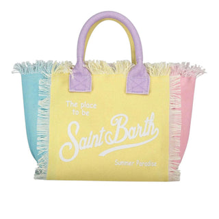 Mc2 Saint Barth Borsa Colette In Canvas Con Fantasia Color Block COL0001/02576L
