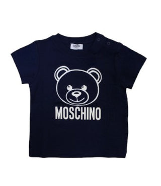 Moschino T-Shirt mit Rundhalsausschnitt, Logo und Symbol MZM01H
