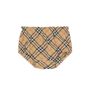 Burberry Vestina Bianca Con Fiocco 8125957 Per Neonata
