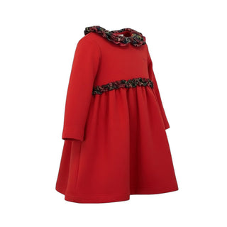 Il Gufo Vestina In Cotone Con Dettagli Tartan A19VL362M0093