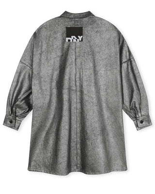 Dkny Abito in denim effetto metallizzato D60263