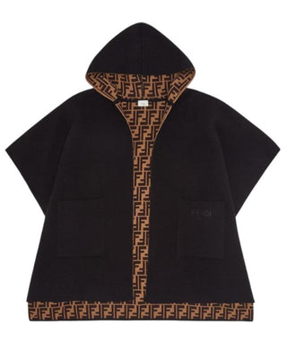 Fendi mantella reversibile in lana e cashmere JFQ056-AKLS