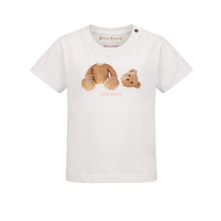 Palm Angels T-shirt Avorio Con Teddy F6PANGTH190/412 Per Neonata