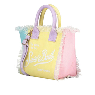 Mc2 Saint Barth Borsa Colette In Canvas Con Fantasia Color Block COL0001/02576L