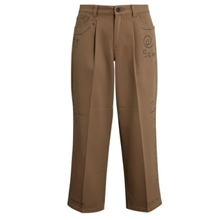 Nine:inthe:morning Pantaloni dritti in twill con stampa MOLLY