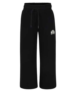 Msgm Pantaloni jogger neri con logo F4MSJBFP227