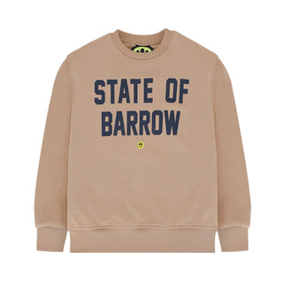 Barrow Felpa Girocollo In Cotone F5BKJUSW076 Con Logo e Teddy