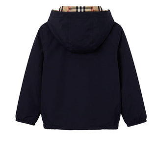 Burberry Giubbino Antivento Reversibile Con Cappuccio 8121187 Per Neonati