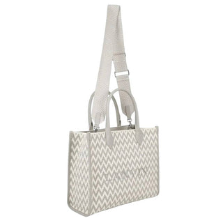 Lanvin Borsa Tote In Jacquard Beige N30330/N52