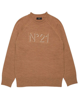 N21 Maglia girocollo con logo frontale N21953-N0119