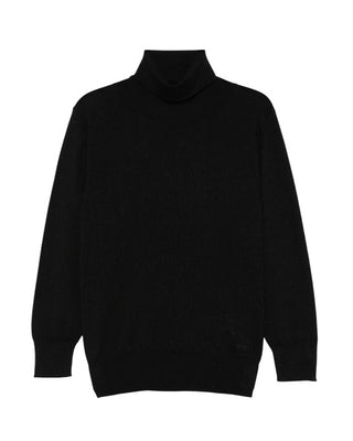 Paolo Pecora Lupetto nero in lana PP3741