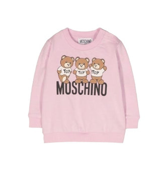 Moschino Sweatshirt mit Rundhalsausschnitt und MSF04Q-Aufdruck