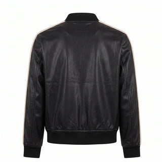 Palm Angels Giacca Nera In Ecopelle F6PAJBJK163/110 Per Bambini