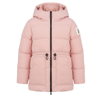 After Label Piumino Trapuntato Rosa Con Cappuccio 3441OZ00038/3 Per Bambina
