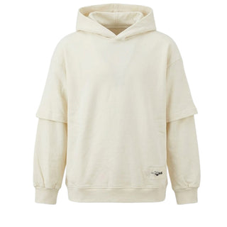 Disclaimer Felpa Oversize Avorio Con Cappuccio 26IDK59165A Per Bambino