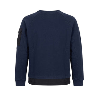 C.P. Company Felpa Girocollo Blu In Cotone Per Bambino 09CKSS043C