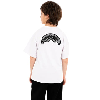 SPRAYGROUND T-shirt Bianca Con Logo SPY1512WHT Per Bambini
