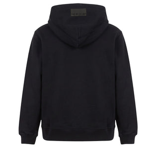 MSGM Felpa Nera Con Logo E Cappuccio F6MSJGHS097/110 Per Bambini