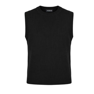 I'm Brian Gilet Nero In Maglia Per Uomo MA3601N