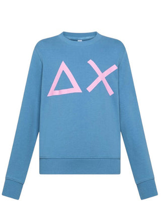 Sun68 Felpa Con Logo F35327 In Misto Cotone