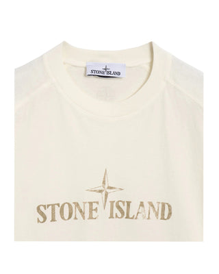 Stone Island T-Shirt Con Logo K1S152100020 In Cotone