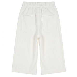 J.o Milano Pantaloni Bianchi In Velluto A Coste 2664N5-01J Per Bambina