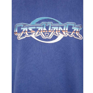 Casa Blanca Felpa Girocollo MPF25-JTP-293-02 Con Stampa Frontale