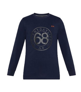 Sun68 T-Shirt mit Logo T42317