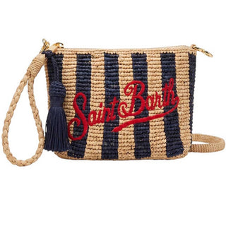 Mc2 Saint Barth Pochette In Raffia Naturale A Righe RAFP001/02766L