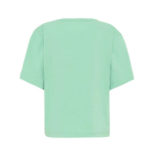 Lanvin T-shirt Verde Con Logo Per Bambini N30362/68N