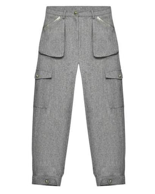 Ermanno Scervino Pantaloni cargo grigi da bambina SFPA026