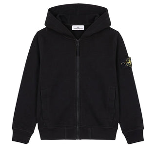 Stone Island Felpa Con Zip E Cappuccio Per Bambino K2S166100003