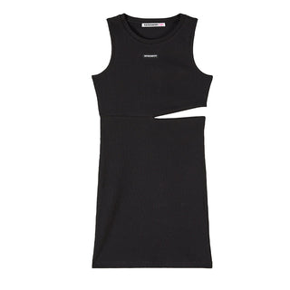 Patrizia Pepe Abito Nero A Costine Cut Out 7A0579/J267-K103