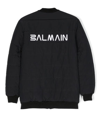 Balmain BT2Q47 Logo Zip Up Jacket For Kids