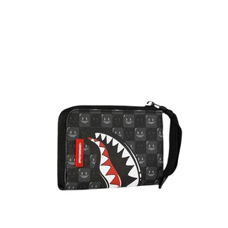 SPRAYGROUND Portafoglio SHARKS IN PARIS WTF BUBBLY BLACK CHECK 910W9315NSZ