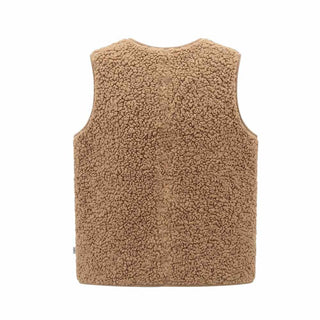 BLOOM Gilet In Pile Color Cammello 138902 Per Bambina