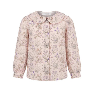 Coccodè Camicia Rosa Con Fantasia Floreale C64131/590 Per Neonata
