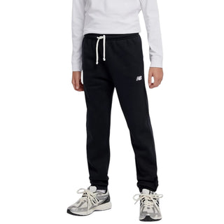 New Balance Pantaloni Sportivi Neri In Cotone LAKB0007-BK123 Per Bambino