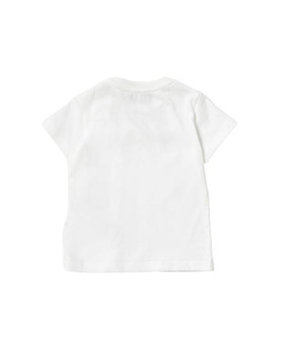 Moschino T-Shirt mit Rundhalsausschnitt, Logo und Symbol MUM035