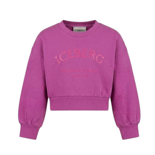 Iceberg Felpa Cropped Con Logo Per Bambina MFICE6154J-V1
