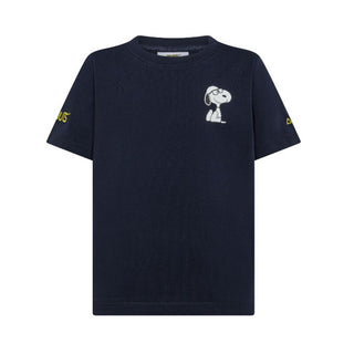 Sun68 T-shirt blu navy in jersey con stampa Peanuts T45307BN
