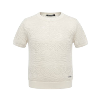 Daniele Alessandrini T-shirt In Maglia Traforata Per Bambino 1236W00567A