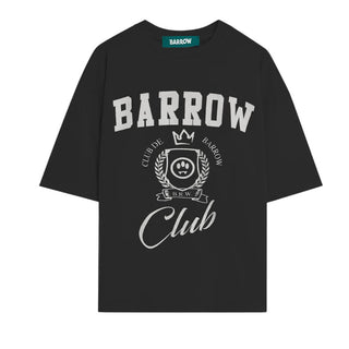 Barrow T-shirt Nera Con Stampa Frontale S6BWUATH019/110