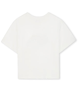 Lanvin T-shirt bianca in jersey con stampa N30255