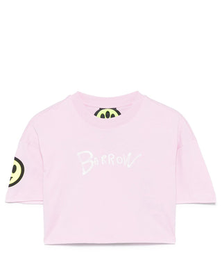 Barrow T-shirt cropped con logo S5BKJGTH149