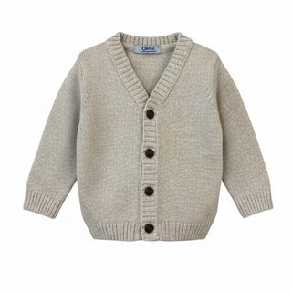 Dottor Kids Maglia Cardigan in misto lana da neonato DK14