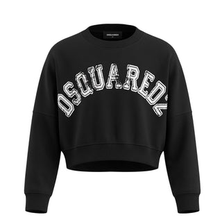 Dsquared2 Felpa Cropped Con Logo Per Bambina DQ0433-D008F
